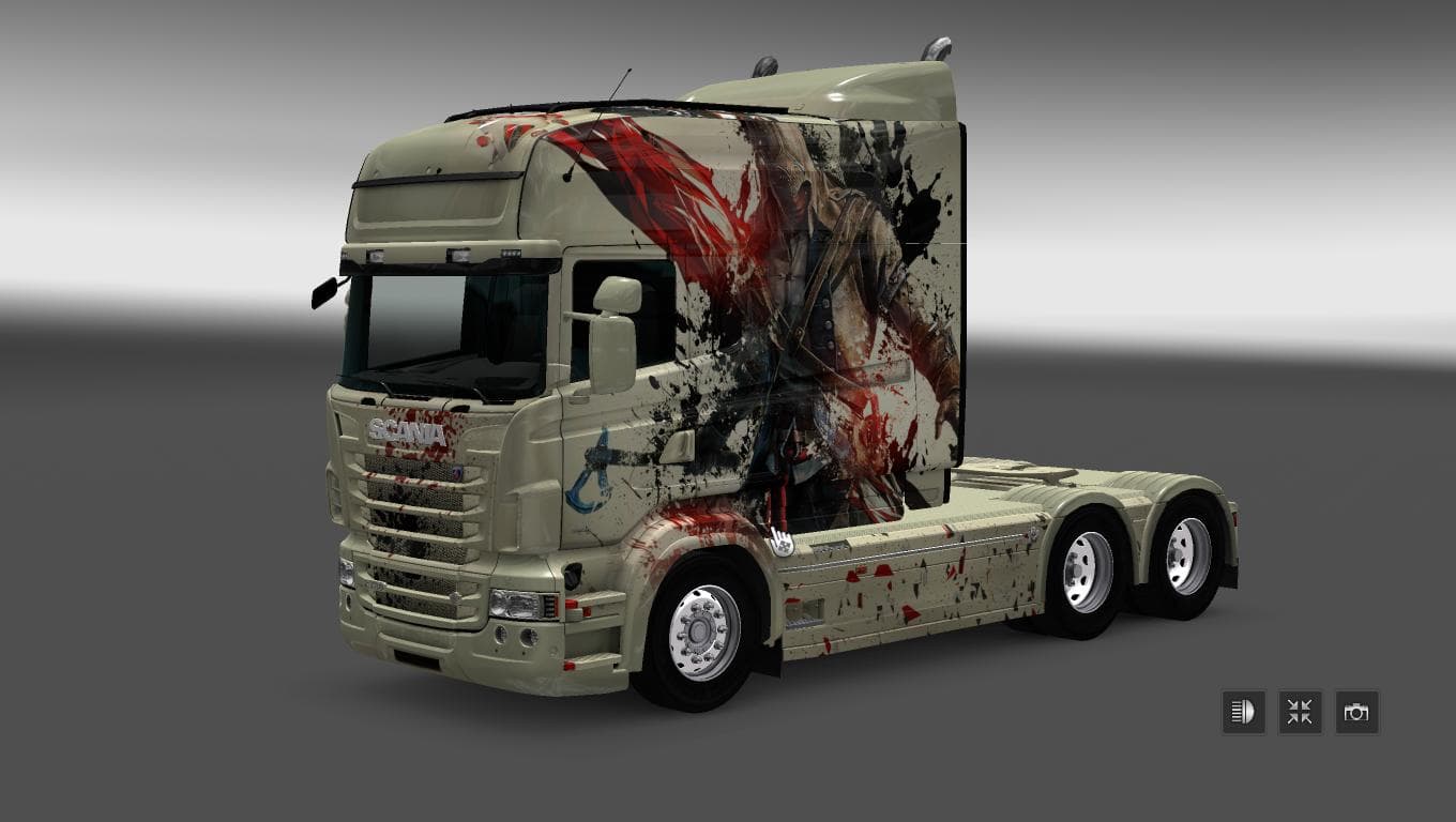 SCANIA RS RJL LONGLINE ASSASSINS CREED SKIN – Skins mod for Euro Truck Simulator 2
