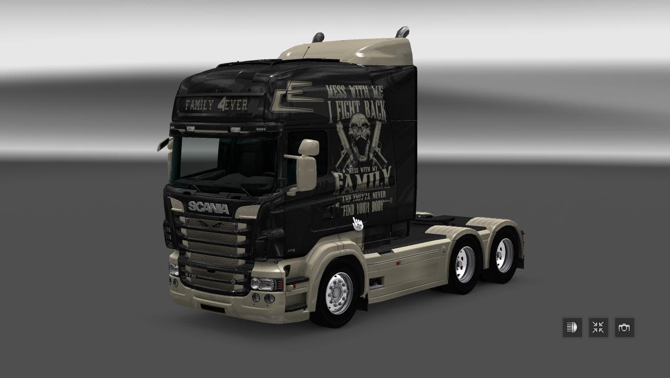 SCANIA RS RJL FAMILY 4EVER SKIN – Skins mod for Euro Truck Simulator 2