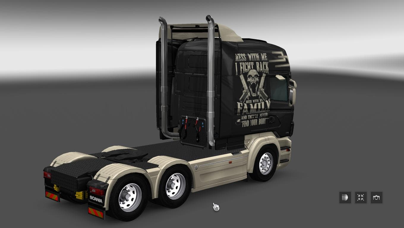 SCANIA RS RJL FAMILY 4EVER SKIN - ETS2 mods download – skins screenshot 2