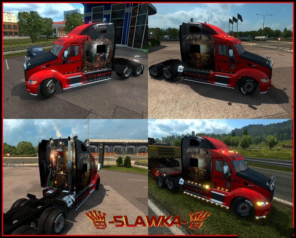 PETERBILT 387 DYNAMIT SKIN 1.22.X – Skins mod for Euro Truck Simulator 2