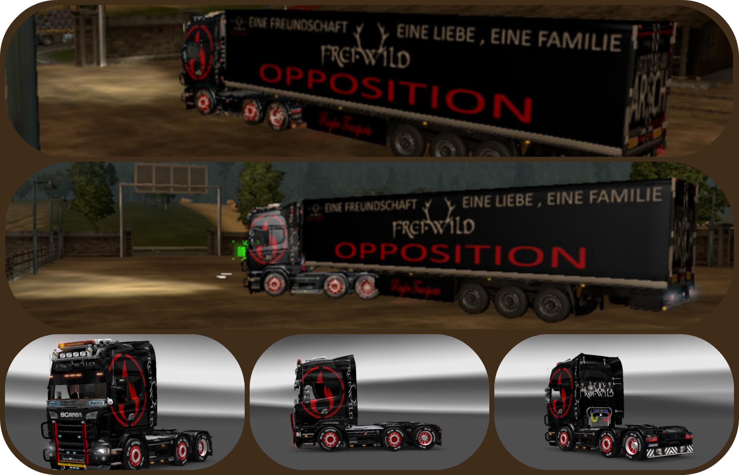 FREIWILD TOURTRUCK 2015 V1.0 + TRAILER – Trucks mod for Euro Truck Simulator 2