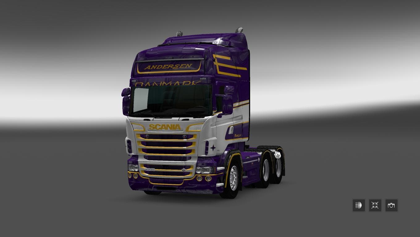 SCANIA RS RJL ANDERSEN SKIN – Skins mod for Euro Truck Simulator 2