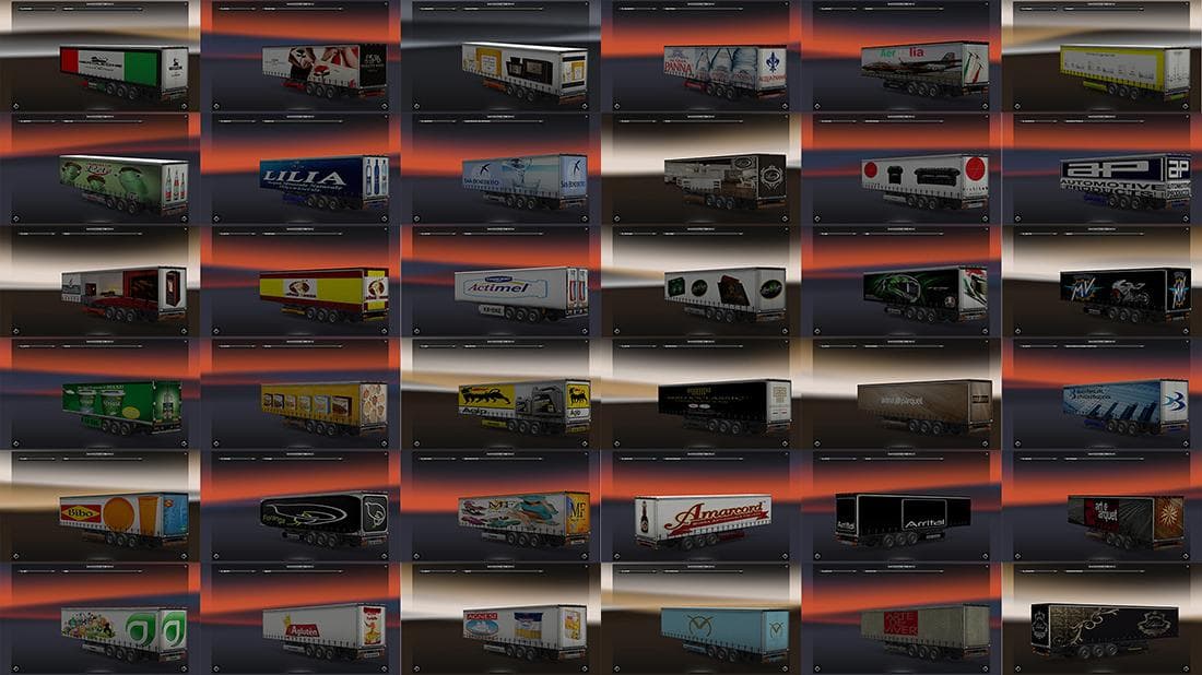 MARCHI ITA TRAILERS PACK 2.3 - ETS2 mods download – trailers screenshot 2