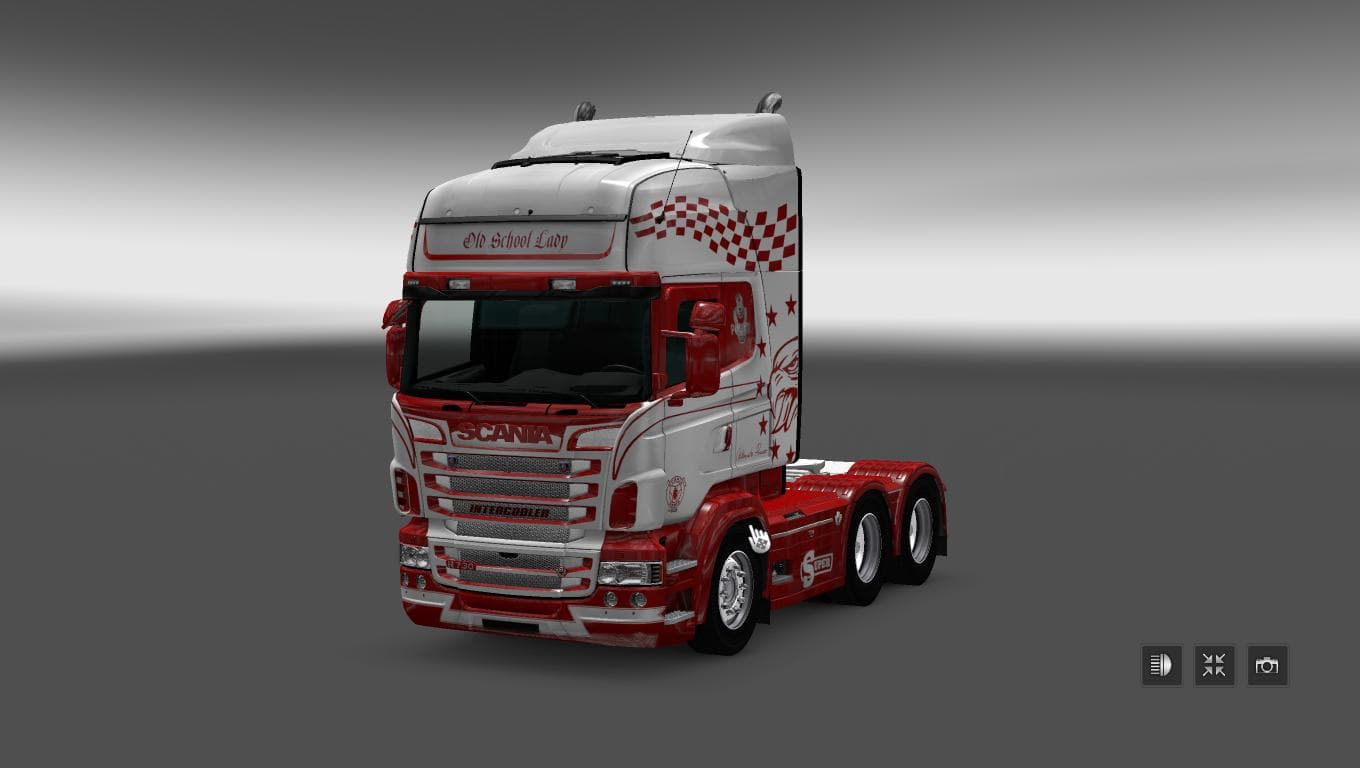 SCANIA RS RJL OLD SCHOOL LADY SKIN – Skins mod for Euro Truck Simulator 2