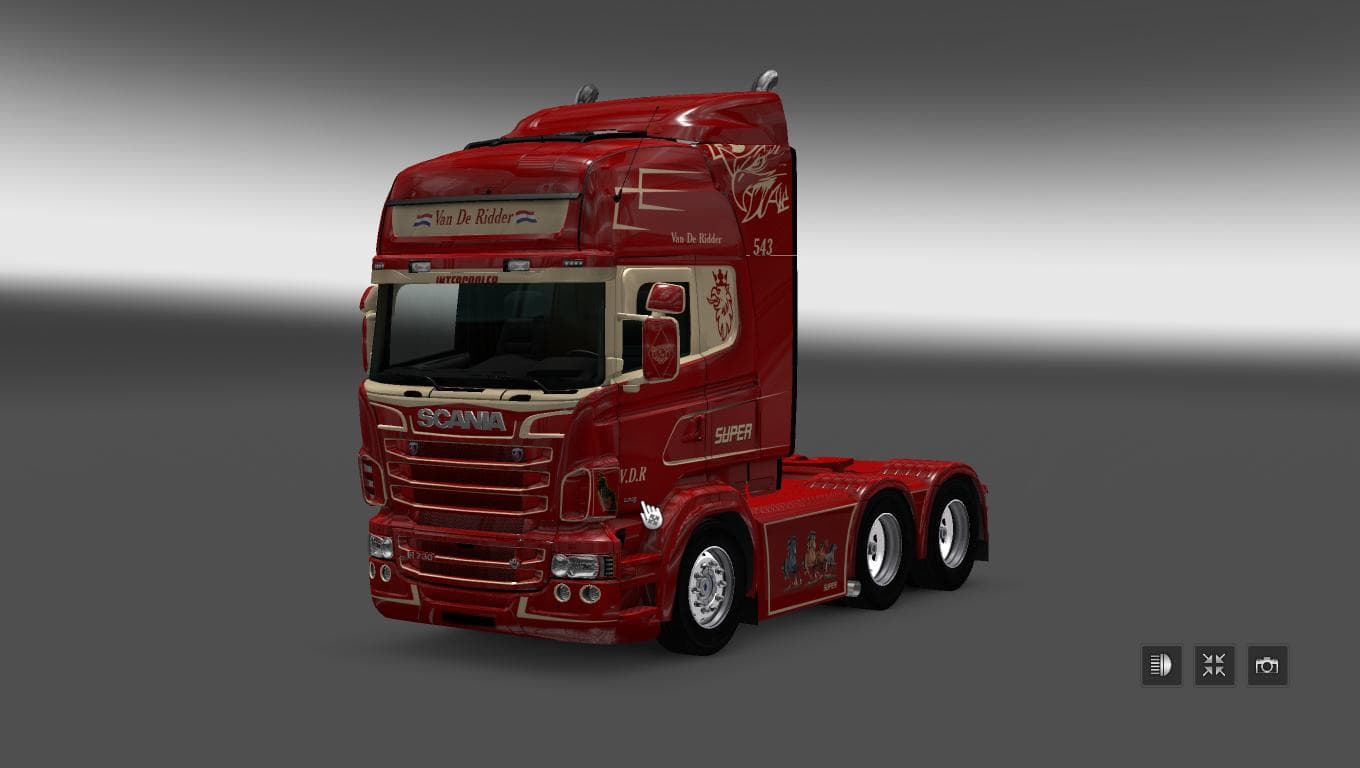 SCANIA RS RJL VAN DE RIDDER SKIN – Skins mod for Euro Truck Simulator 2