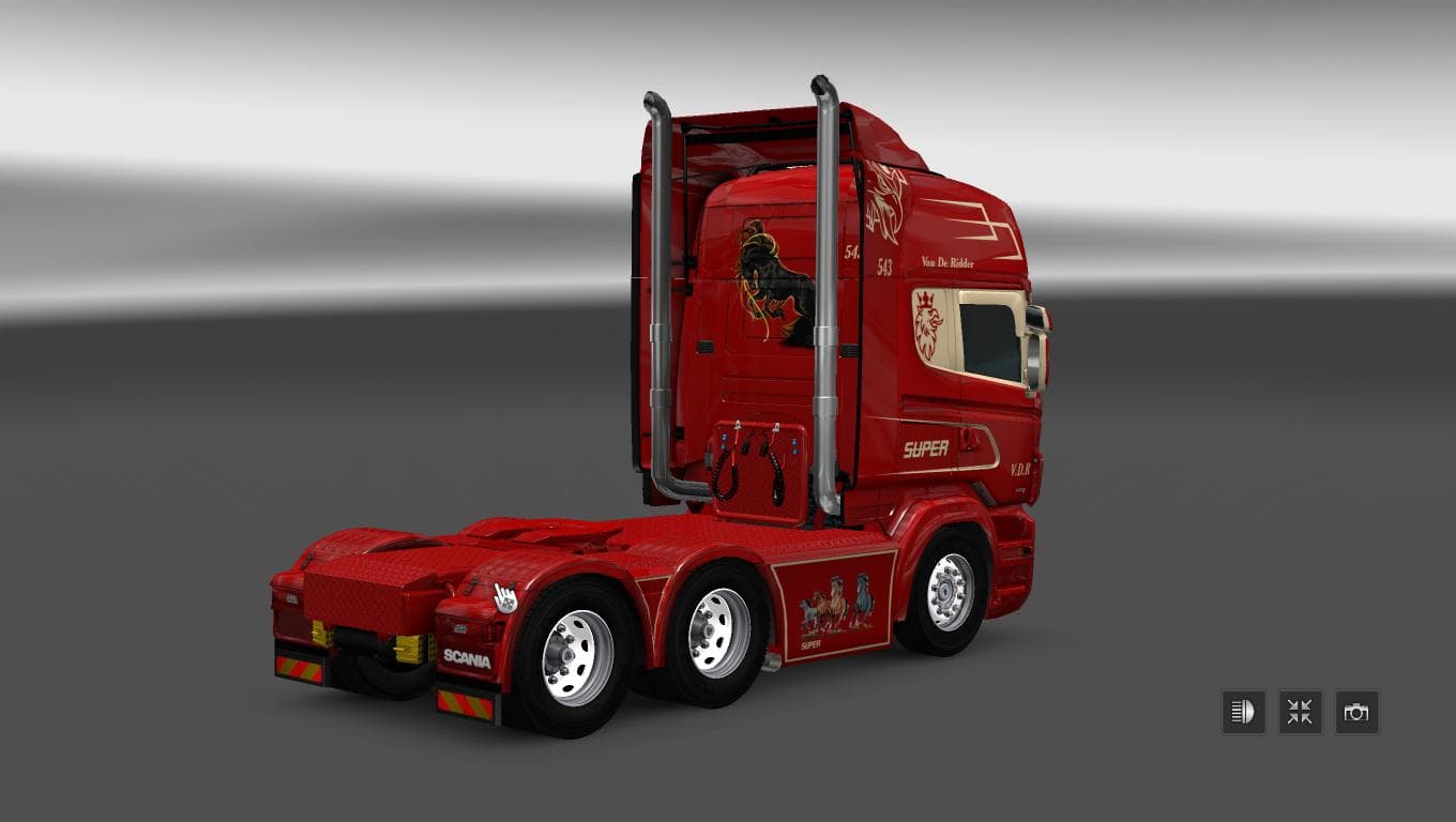 SCANIA RS RJL VAN DE RIDDER SKIN - ETS2 mods download – skins screenshot 2