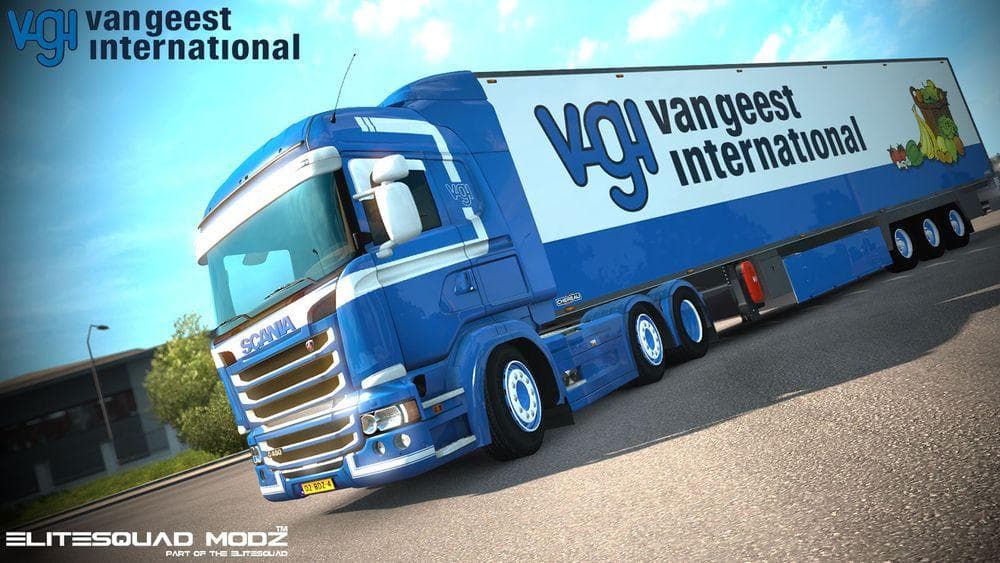 DAF XF EURO 6 VAN GEEST INTERNATIONAL COMBO PACK V2.0 – Skins mod for Euro Truck Simulator 2