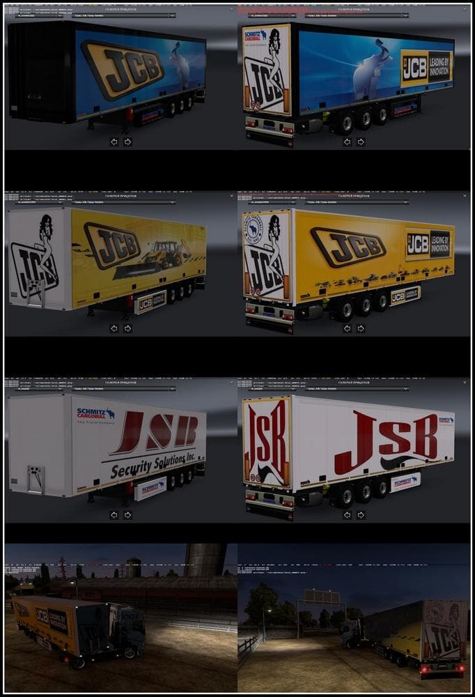 SCHMITZ CARGOBUL SKIN PACK – Skins mod for Euro Truck Simulator 2