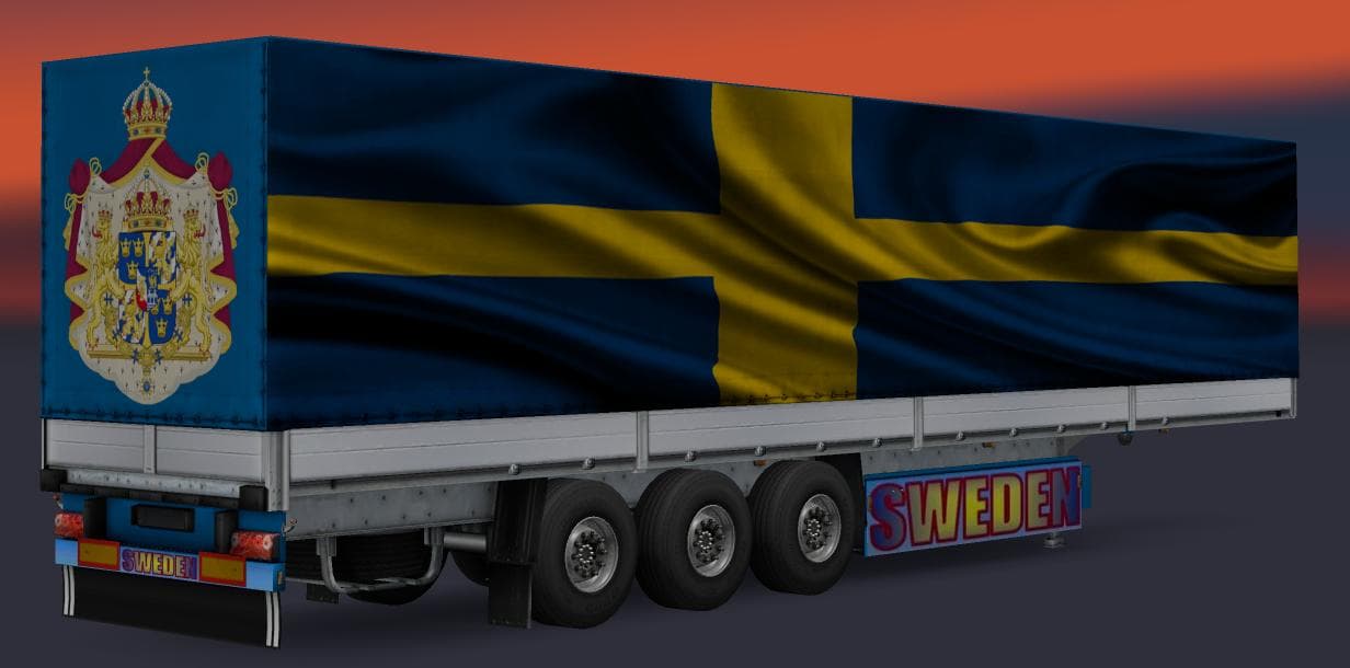 TRAILER PACK COUNTRIES OF THE WORLD V2.0 - ETS2 mods download – trailers screenshot 2