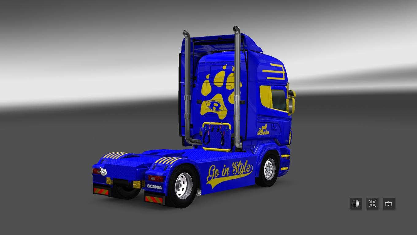 SCANIA RS RJL BLUE KING SKIN - ETS2 mods download – skins screenshot 2