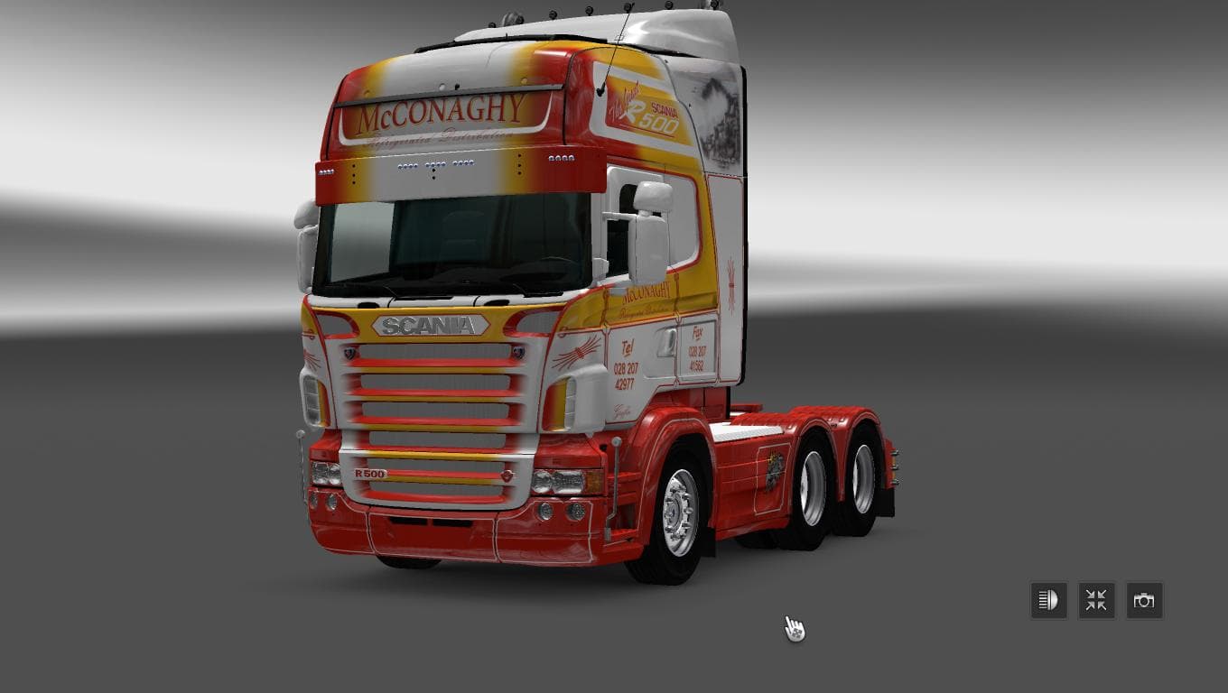 SCANIA RS RJL MCCONAGHY R500 SKIN – Skins mod for Euro Truck Simulator 2