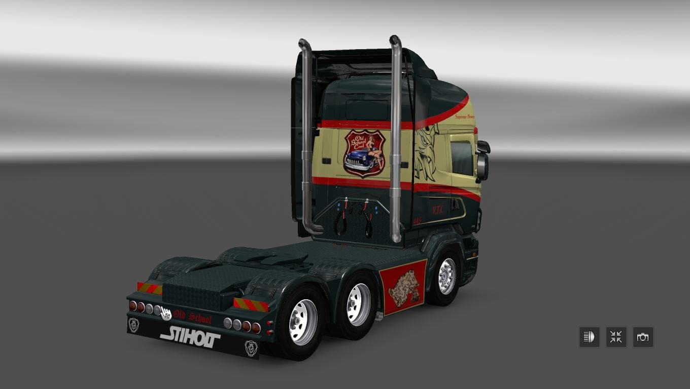 SCANIA RS RJL V.T.C. TRANSPORT SKIN - ETS2 mods download – skins screenshot 2