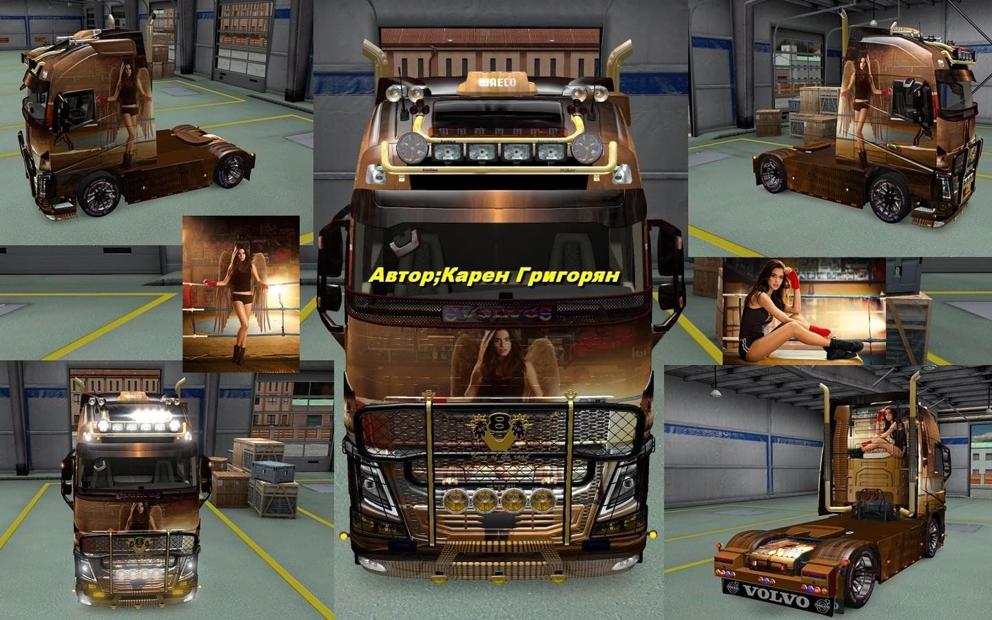VOLVO FH 2013 SARA SAMPAIO V2 SKIN – Skins mod for Euro Truck Simulator 2