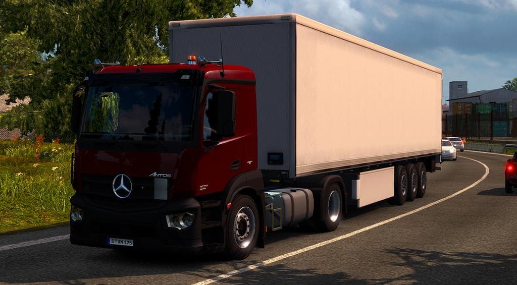 MERCEDES BENZ ANTOS BY DANZ – Parts mod for Euro Truck Simulator 2