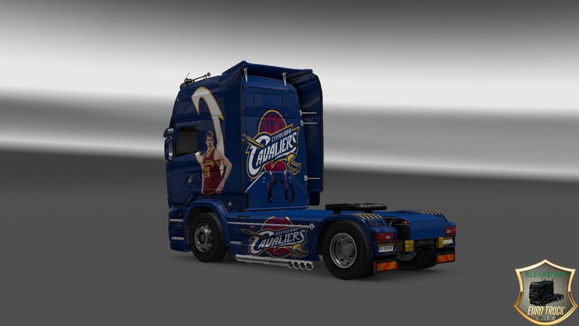 SCANIA STREAMLINE CLEVELAND CAVALIERS SKIN - ETS2 mods download – skins screenshot 2