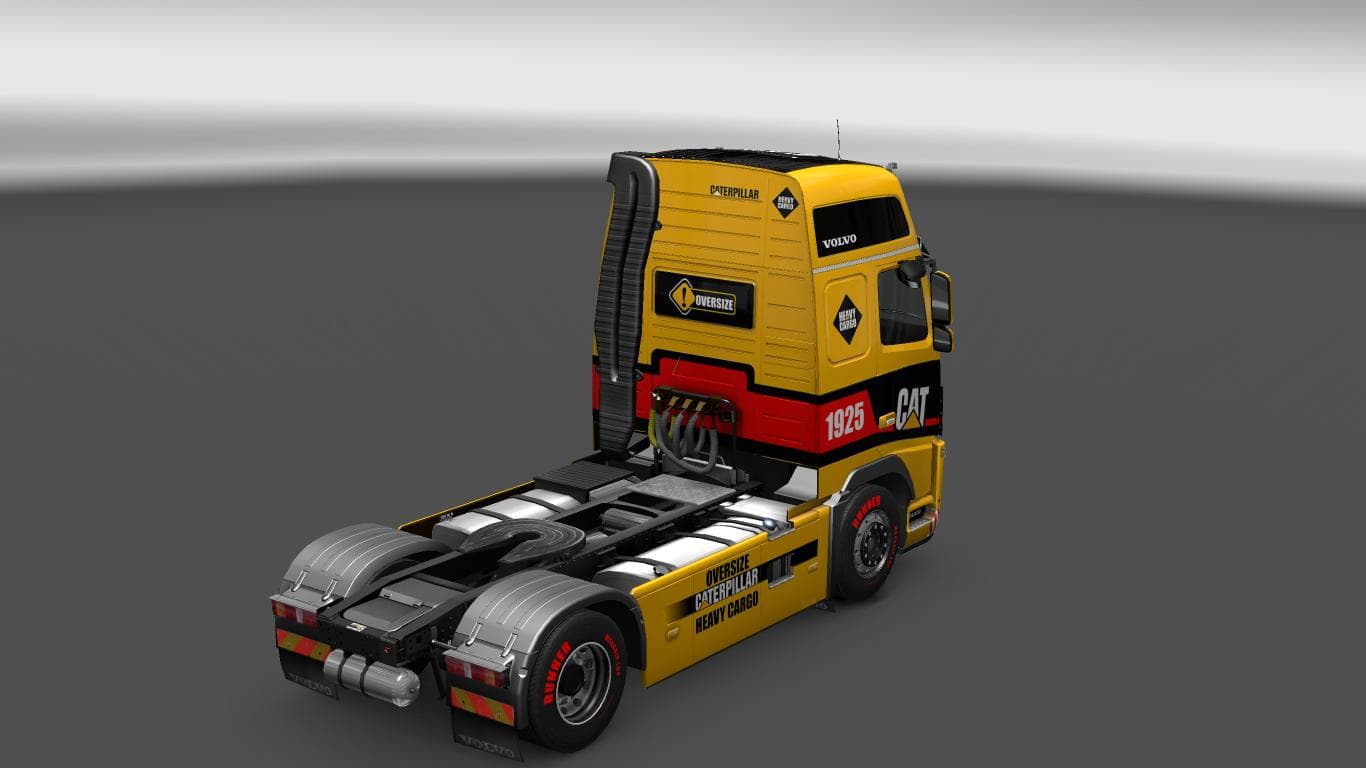 VOLVO FH16 (2009) CATERPILLAR 1925 SKIN – Skins mod for Euro Truck Simulator 2