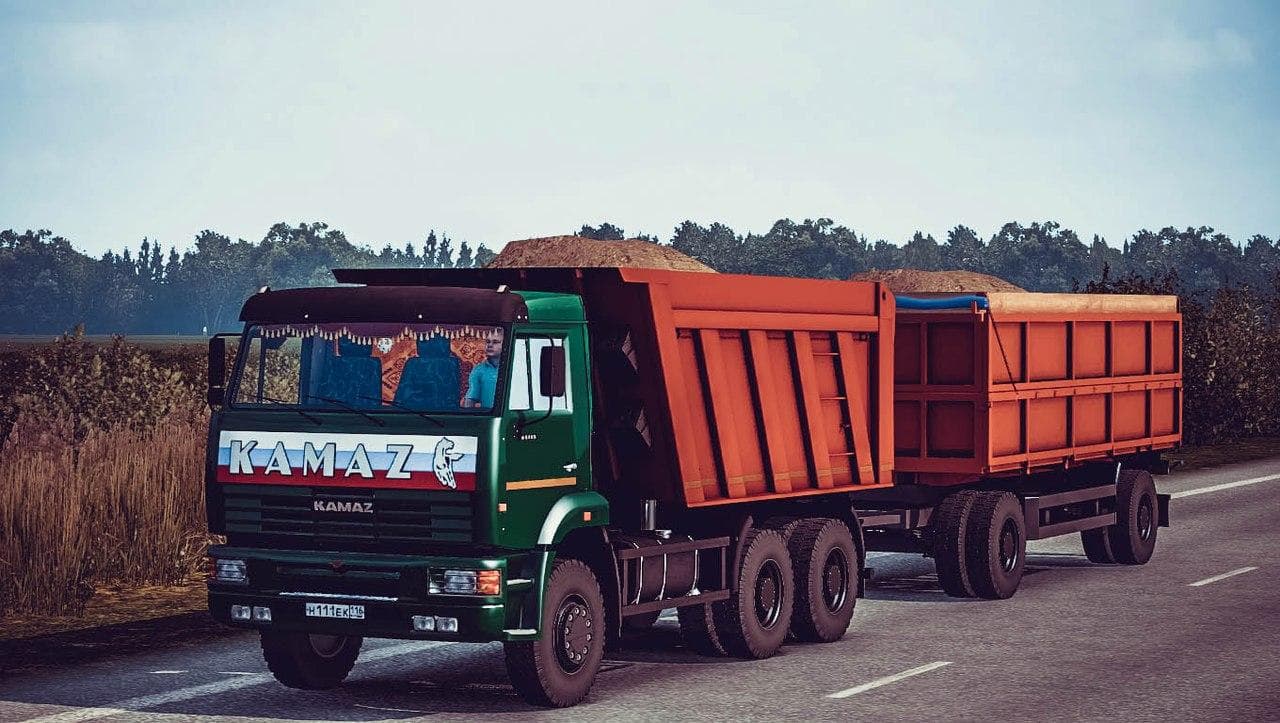 KAMAZ 6520 + TRAILER 1.22 – Trucks mod for Euro Truck Simulator 2