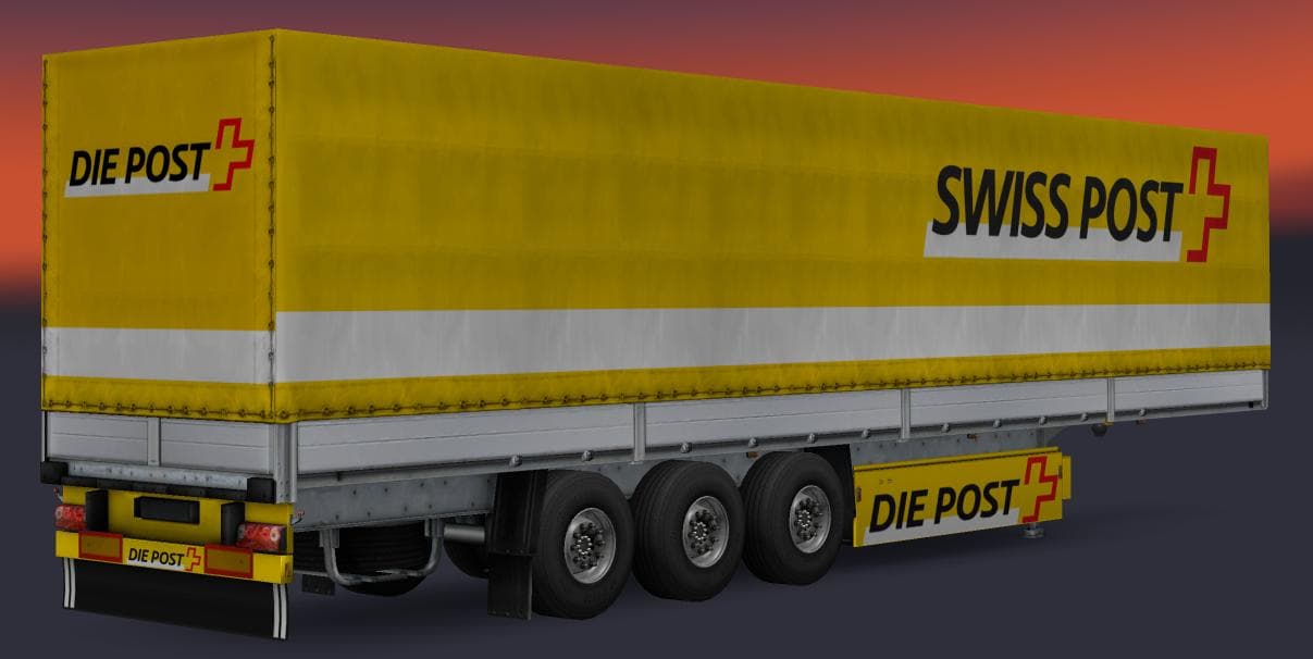 TRAILER PACK POST WORLD V2.0 – Trailers mod for Euro Truck Simulator 2