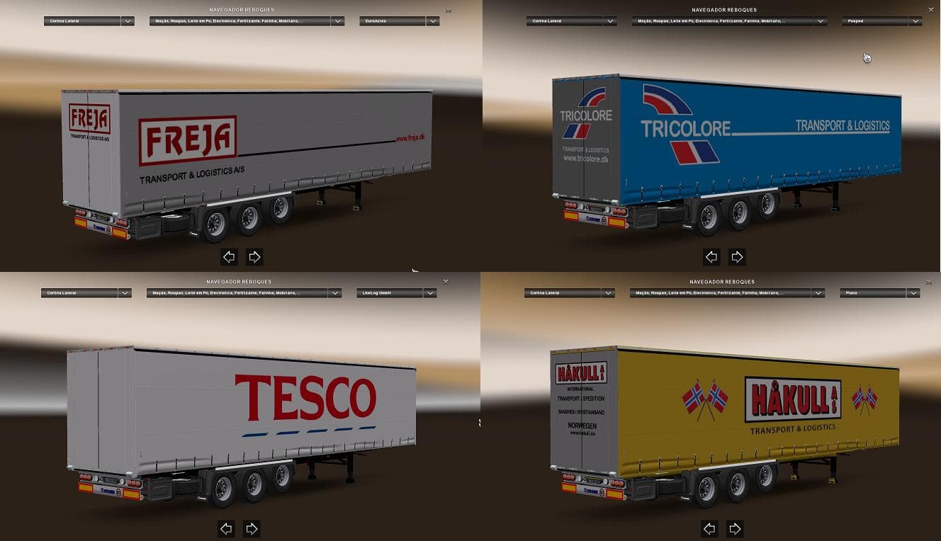 INTERNATIONAL KRONE TRAILERS PACK – Trailers mod for Euro Truck Simulator 2