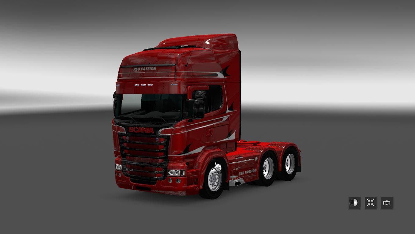 SCANIA RS RJL RED PASSION SKIN – Skins mod for Euro Truck Simulator 2