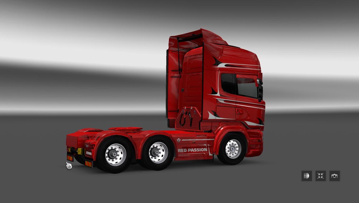 SCANIA RS RJL RED PASSION SKIN - ETS2 mods download – skins screenshot 2