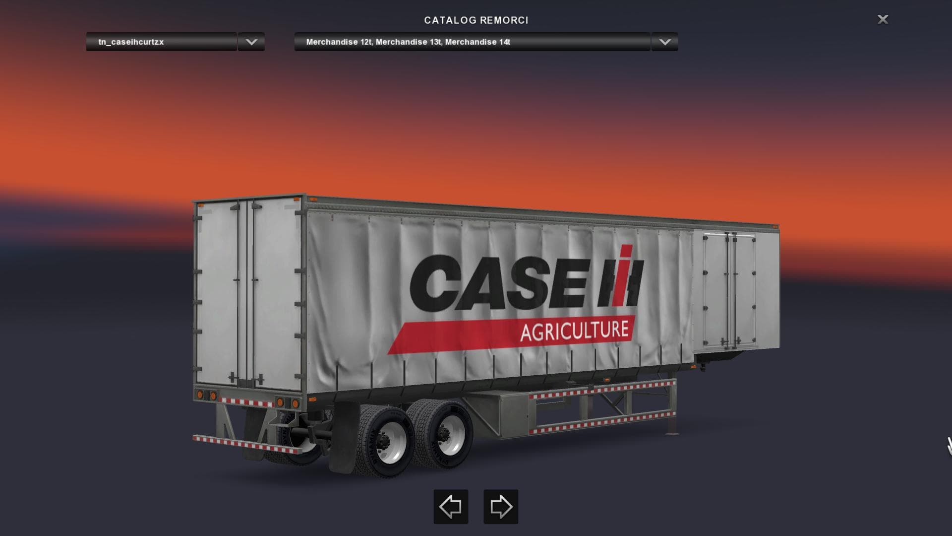CASE IH CURTAIN TRAILER - ETS2 mods download – trailers screenshot 2