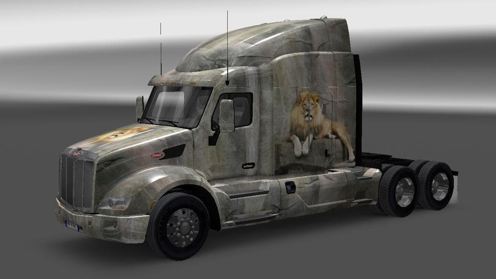 SKIN LEO FOR PETERBILT 579 1.22.X – Skins mod for Euro Truck Simulator 2