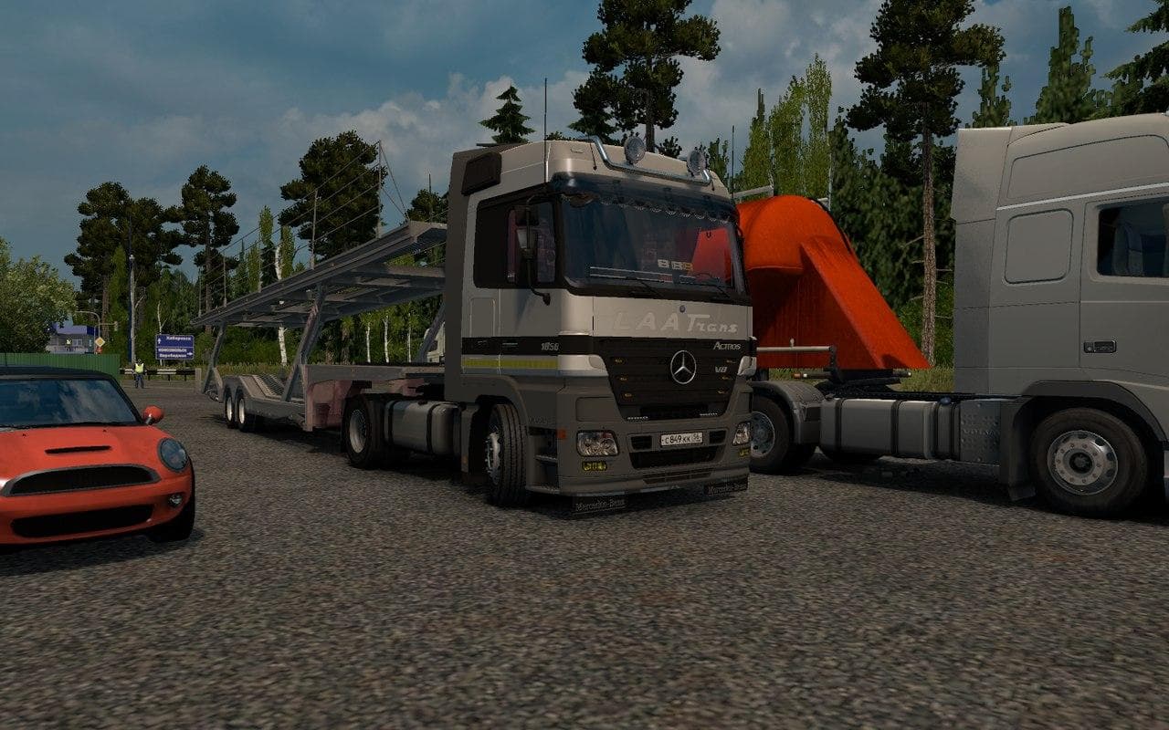 MERCEDES ACTROS MP3 LAA TRANS AUTOCAR – Trucks mod for Euro Truck Simulator 2