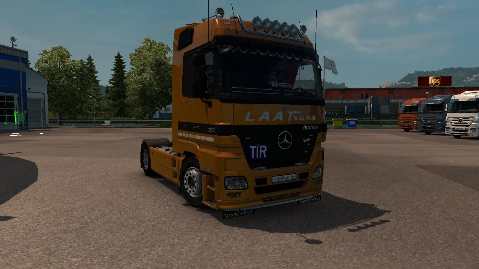 MERCEDES ACTROS MP2 – Parts mod for Euro Truck Simulator 2