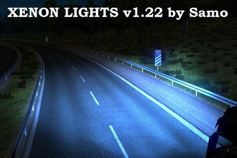 XENON LIGHTS V1.22 – Parts mod for Euro Truck Simulator 2