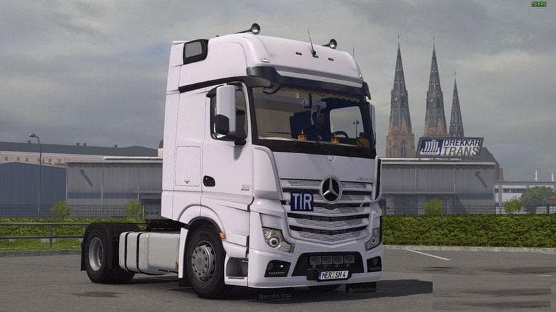 MERCEDES ACTROS MP4 V1 – Trucks mod for Euro Truck Simulator 2