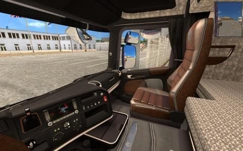 SCANIA STREAMLINE BLACK LEATHER INTERIOR - ETS2 mods download – other screenshot 2