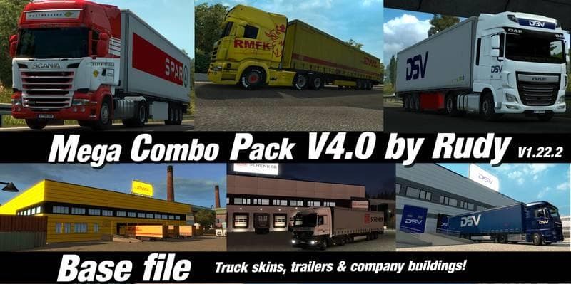 MEGA COMBO PACK V4.0 – Parts mod for Euro Truck Simulator 2