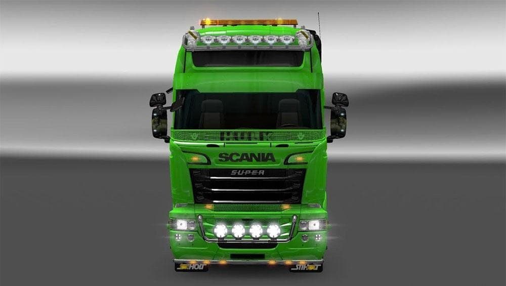 SCANIA RJL V1.5 HULK SKIN - ETS2 mods download – skins screenshot 2