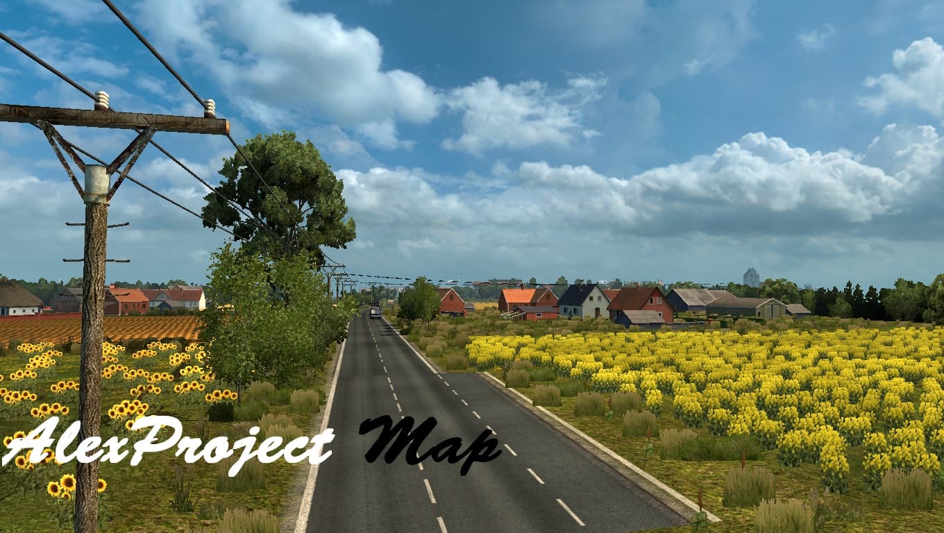 AlexProject Map v0.2 Alpha – Maps mod for Euro Truck Simulator 2