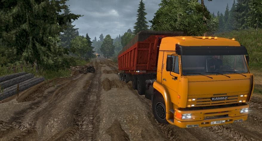 KAMAZ 6460 WITH IMPROVED OFF-ROAD SUSPENSION 1.22.X – Parts mod for Euro Truck Simulator 2