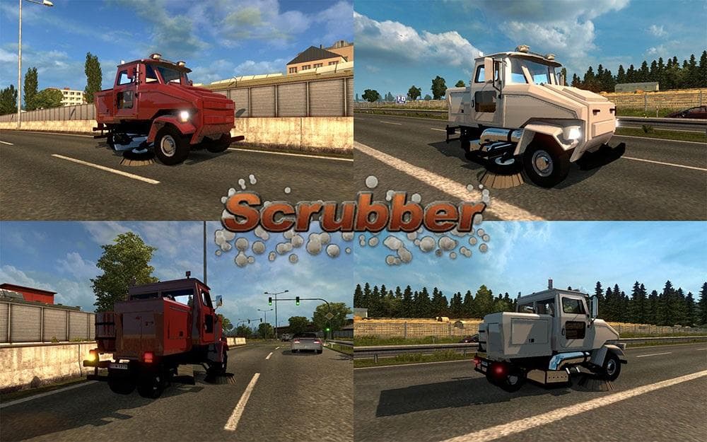Auto Scrubber in Traffic – Other mod for Euro Truck Simulator 2