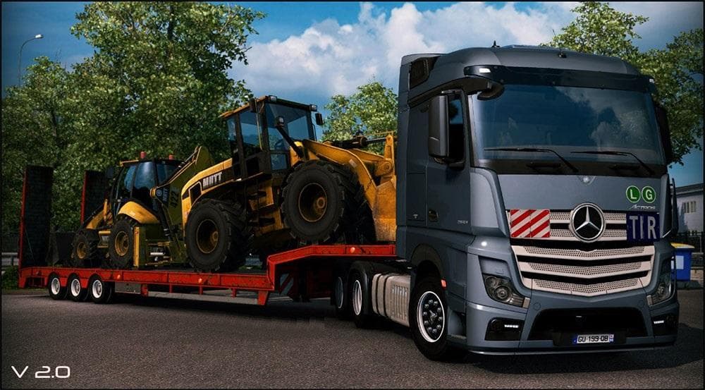 Mercedes Actros MP4 edited (STANDALONE) – Parts mod for Euro Truck Simulator 2
