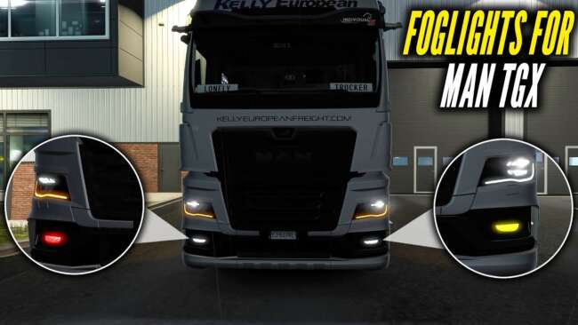 SCS MAN TGX 2020 Fog Lights Reworked v1.60 – Parts mod for Euro Truck Simulator 2
