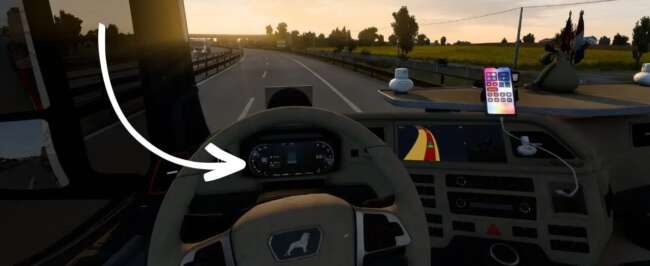 MAN TGX 2020 Improved Dashboard v1.60 – Parts mod for Euro Truck Simulator 2