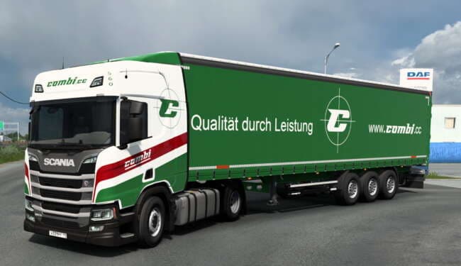 Combo Skin Combi Logistics GmbH v1.0 – Skins mod for Euro Truck Simulator 2