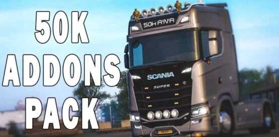 50K Addons Pack v1.60 – Parts mod for Euro Truck Simulator 2