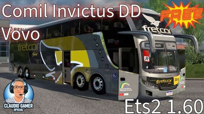 COMIL INVICTUS DD 8×2 VOLVO V1.60 – Parts mod for Euro Truck Simulator 2