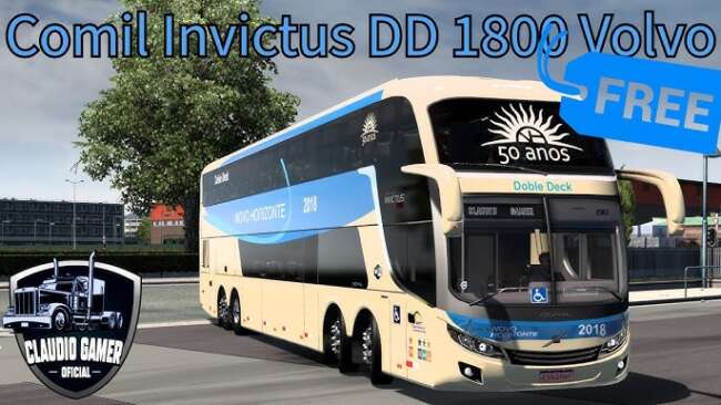 COMIL INVICTUS DD 8×2 VOLVO 1.59- 1.60 – Parts mod for Euro Truck Simulator 2