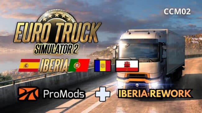 Iberia Promods Rework v1.40 for Promods 2.83 (1.60) – Maps mod for Euro Truck Simulator 2