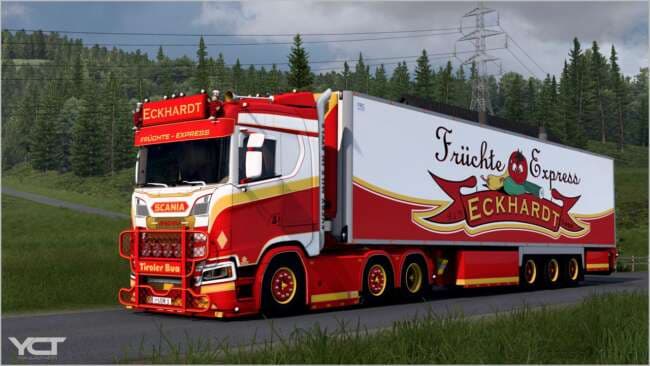Scania S650 Eckhardt + Trailer v6.0 1.59 – Trucks mod for Euro Truck Simulator 2
