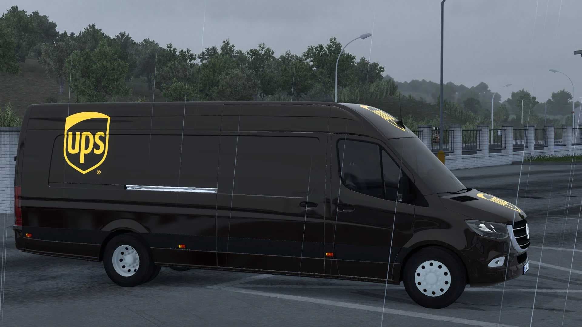 UPS MERCEDES-BENZ SPRINTER TRZPRO 10 07 2026 1.40 1.60 ETS2 - Euro Truck Simulator 2 Mods | American Truck Simulator Mods – Skins mod for Euro Truck Simulator 2