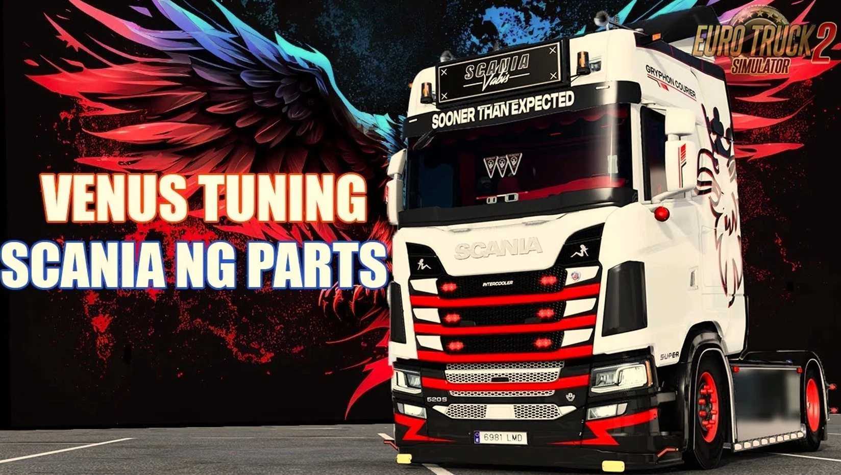 Venus Scania NG Parts v1.60 ETS2 - Euro Truck Simulator 2 Mods | American Truck Simulator Mods – Parts mod for Euro Truck Simulator 2