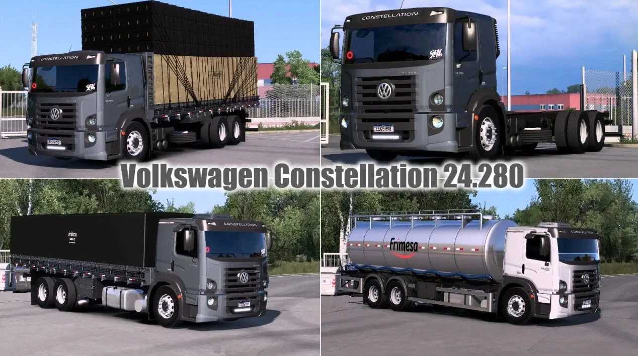 Volkswagen Constellation 24.280 v1.60 ETS2 - Euro Truck Simulator 2 Mods | American Truck Simulator Mods – Trucks mod for Euro Truck Simulator 2