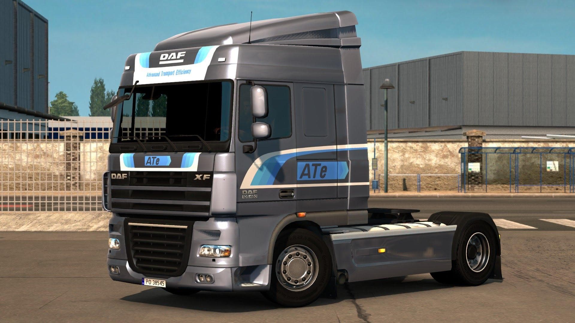 DAF XF 105 (50K) ATE SKIN & INTERIOR & SOUND BY BORSUK – Skins mod for Euro Truck Simulator 2